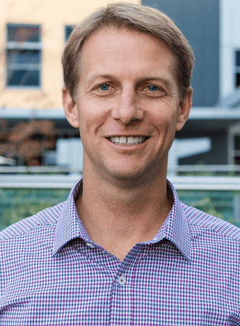 The photo is of physiotherapist Mark Hancock